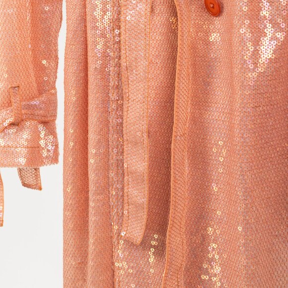Ashish SS/19 Runway Mirage Sequined Double-Breasted Belted Trench Coat - Picture 10 of 14